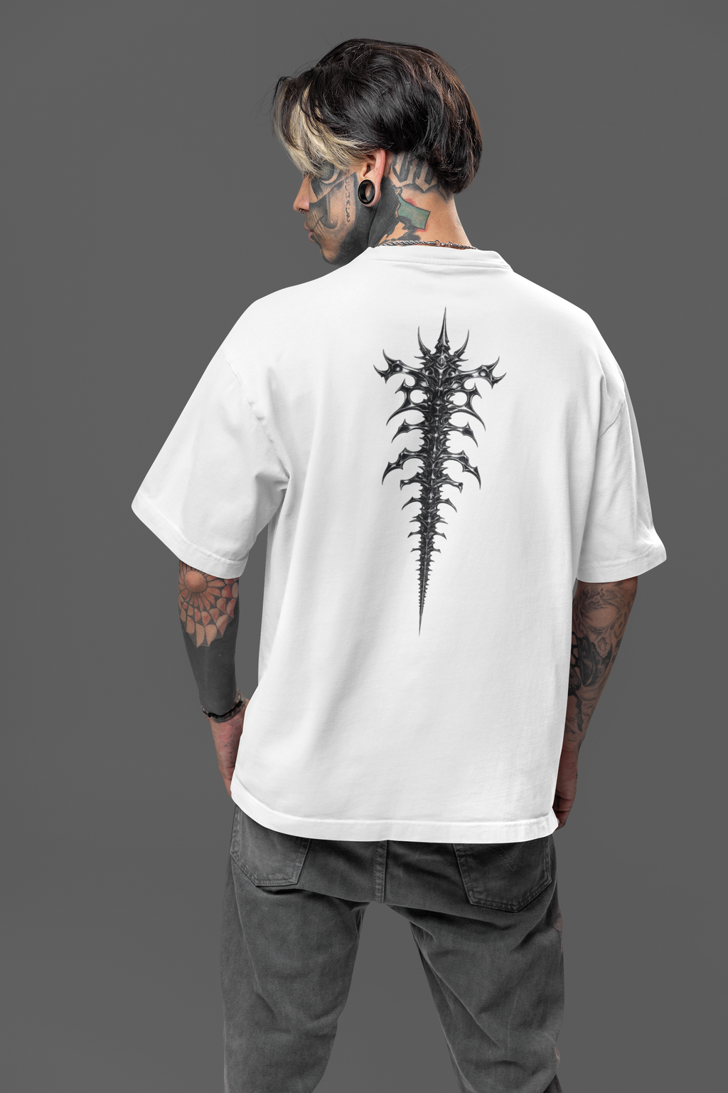 oversized t-shirt front back design streetwear GENSO