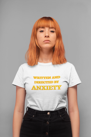 minimal sarcastic t-shirt anxiety design oversized fit