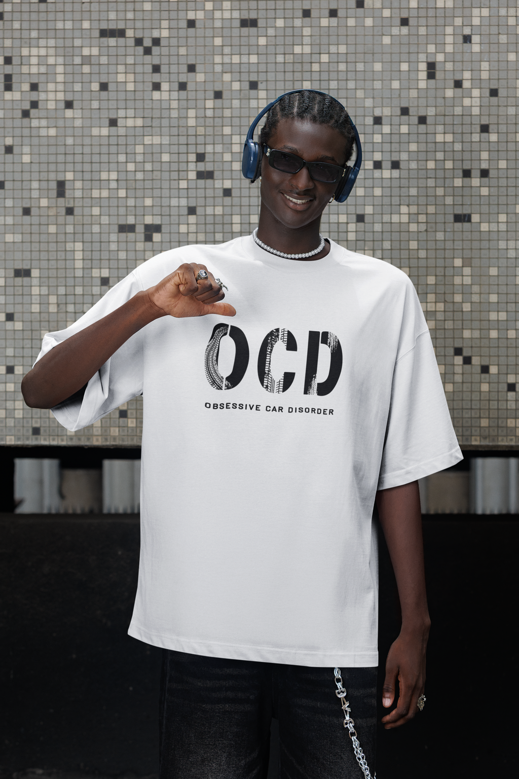 oversized black streetwear t-shirt organic cotton GENSO