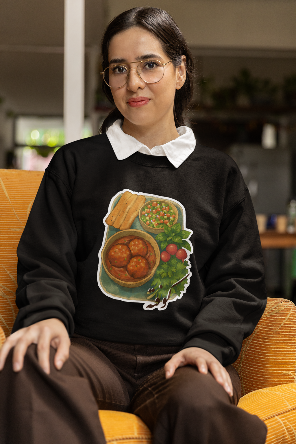 garment dyed sweatshirt Persian design streetwear GENSO