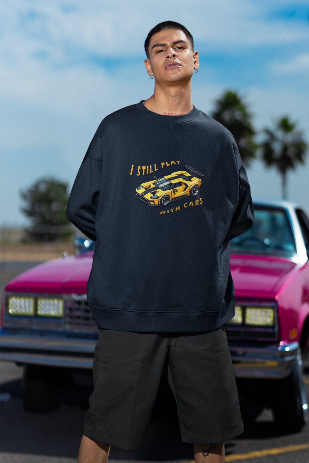 Yellow Car Toy Sweater