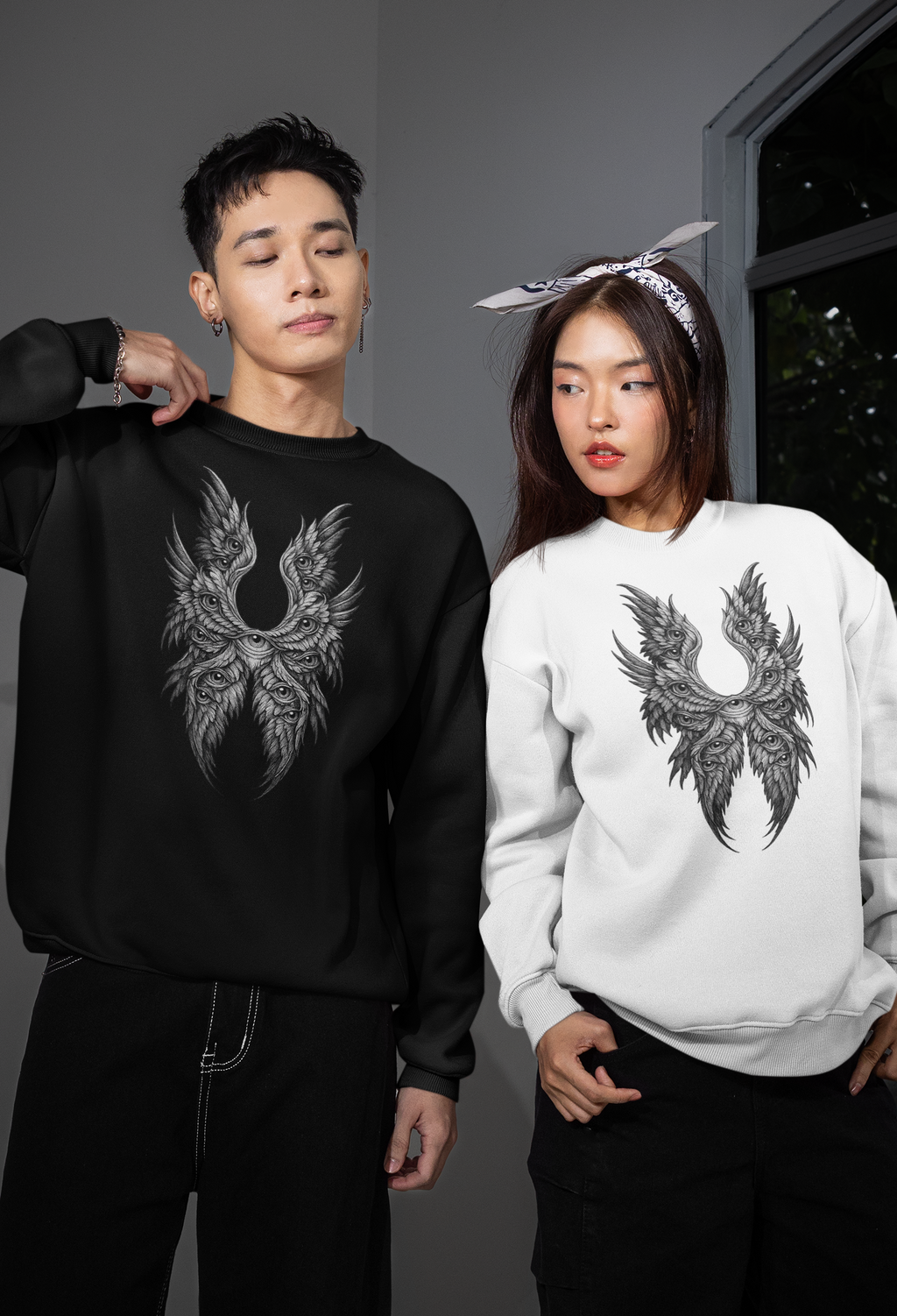 fallen halo sweatshirt alternative streetwear oversized GENSO